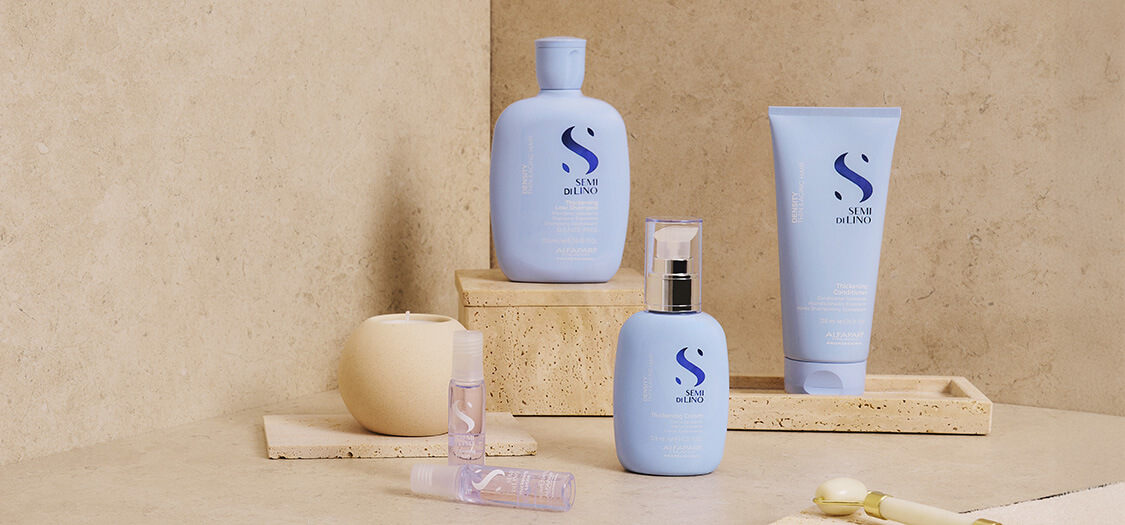 Shop the Semi di Lino Density range at Salon Services Shop the Semi di Lino Density range at Salon Services